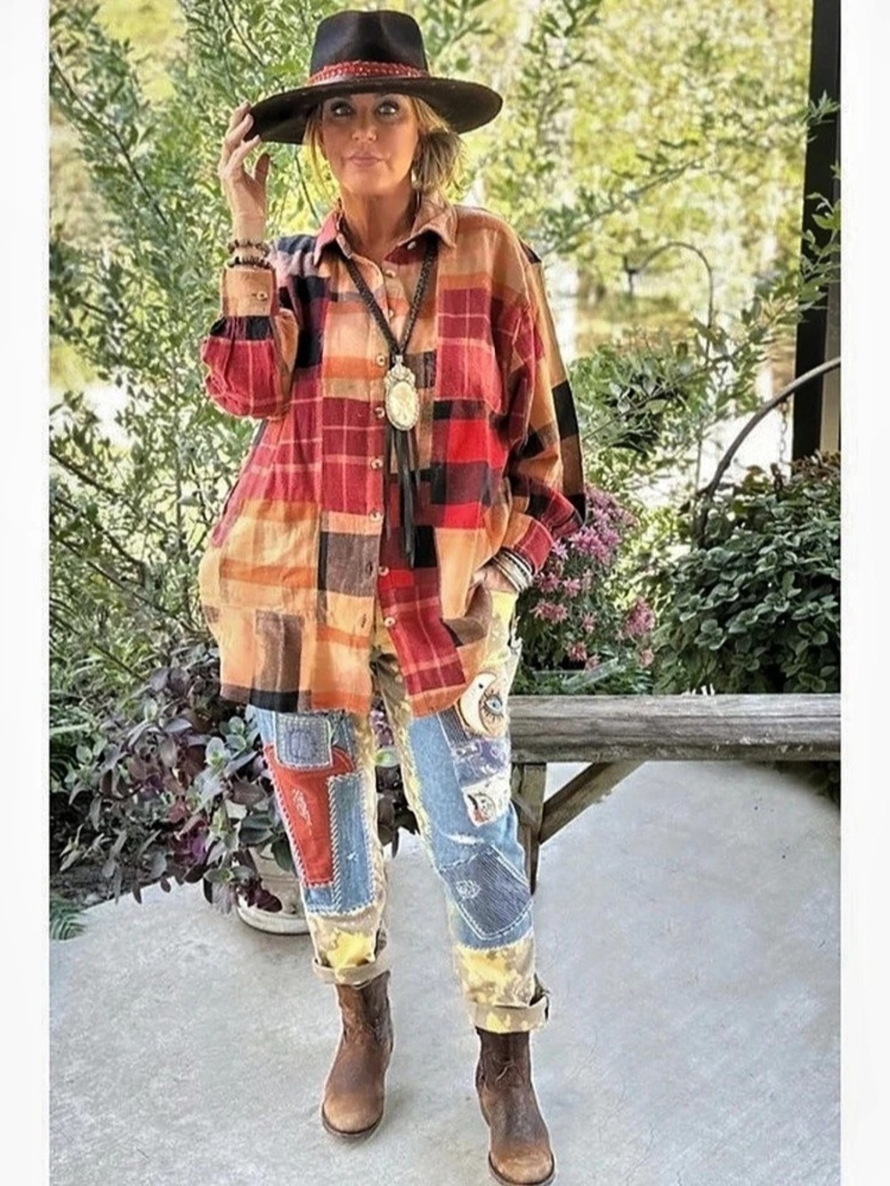 Jaded Gypsy Harvest Moon Flannel S/M NWT